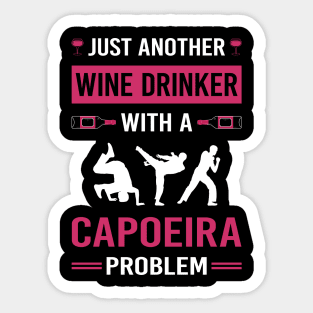 Wine Drinker Capoeira Sticker